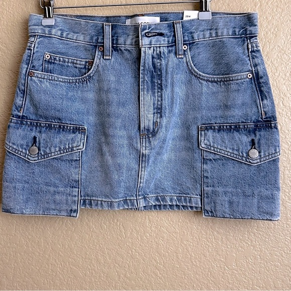 Aritzia The Cool Little Micro Mid Rise Cargo Denim Skirt - Picture 2 of 9